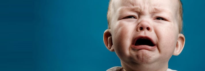 Infant-with-Colic Infant Struggling With Colic